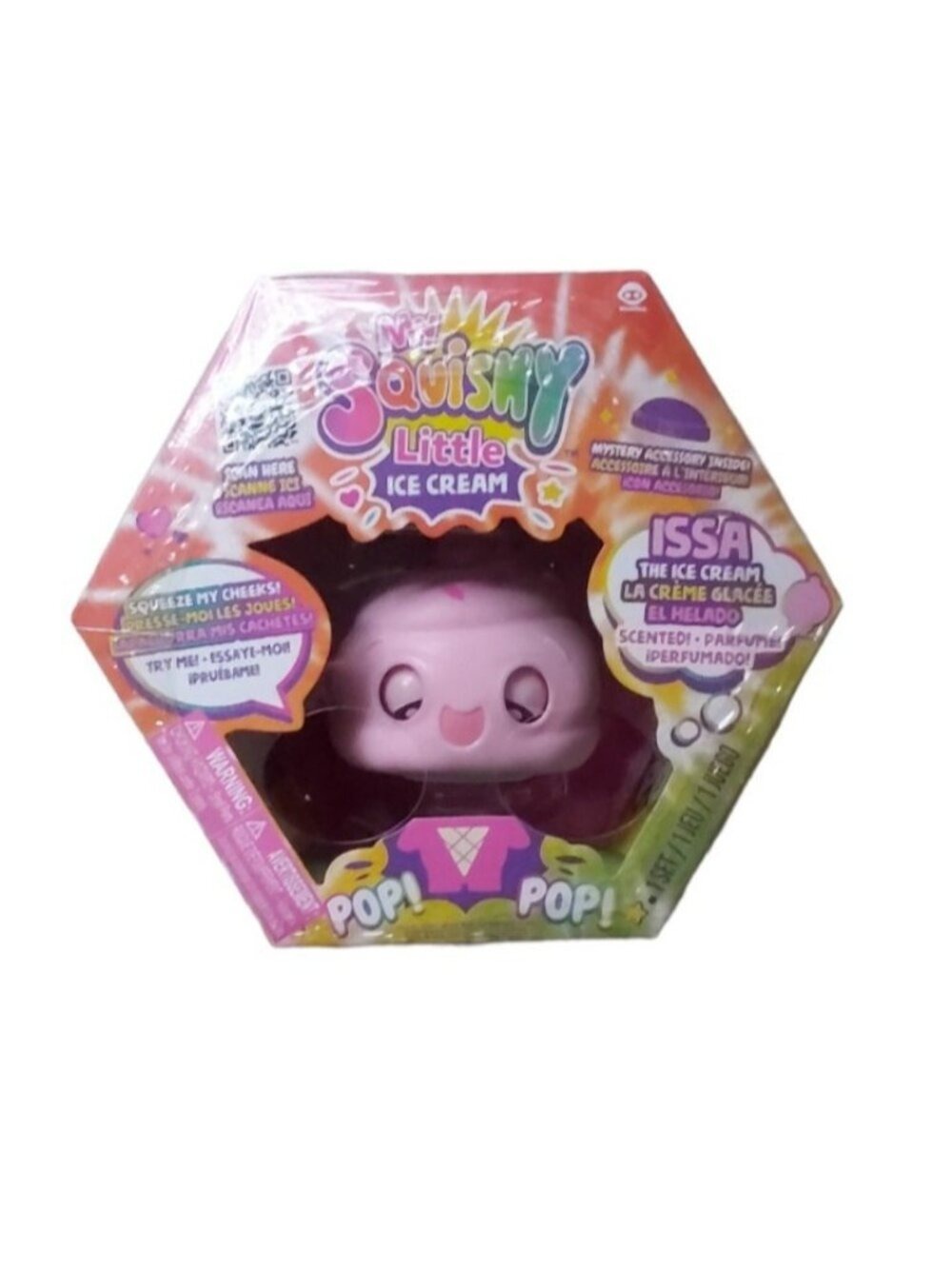 WowWee My Squishy Little Ice Cream ISSA Interactive Doll Toy Pink Scented New